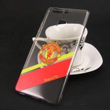 Твърд гръб за Huawei P9 - прозрачен / Manchester United