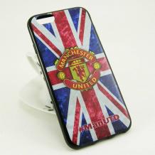 Силиконов калъф / гръб / TPU за Apple iPhone 6 / iPhone 6S - Manchester United / British Flag