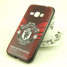 Силиконов калъф / гръб / TPU за Samsung Galaxy J1 2016 J120 - Manchester United / Forever A Red Devil