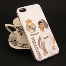 Силиконов калъф / гръб / TPU за Apple iPhone 5 / iPhone 5S / iPhone SE - Cristiano Ronaldo / Unstoppable