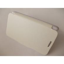 Кожен калъф Flip Cover тип тефтер за LG Optimus G2 / LG G2 - бял