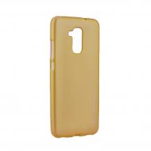 Луксозен силиконов калъф / гръб / TPU MERCURY i-Jelly Case Metallic Finish за Huawei Honor 5C / Honor 7 Lite - златист