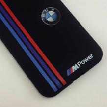 Ултра тънък силиконов калъф / гръб / TPU Ultra Thin за Samsung Galaxy J3 / J3 2016 J320 - BMW / POWER / черен
