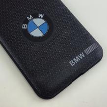 Ултра тънък силиконов калъф / гръб / TPU Ultra Thin за Samsung Galaxy J3 / J3 2016 J320 - BMW / черен