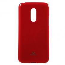 Луксозен силиконов калъф / гръб / TPU Mercury GOOSPERY Jelly Case за Nokia 3.1 2018 - червен