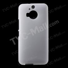 Силиконов калъф / гръб / TPU за HTC One M9 Plus / M9+ - бял / матиран