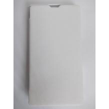Ултра тънък кожен калъф Flip тефтер за Sony Xperia Z L36h - бял