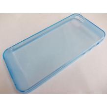 Силиконов калъф / гръб / TPU за Apple iPhone 5 / 5S - прозрачен / син