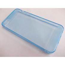 Силиконов калъф / гръб / TPU за Apple iPhone 5 / 5S - прозрачен / син