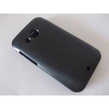 Ултра тънък кожен калъф Flip тефтер за HTC Desire 200 - черен