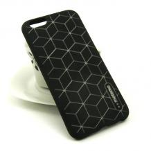 Луксозен силиконов калъф / гръб / TPU MOTOMO за Apple iPhone 7 Plus - черен / кубове