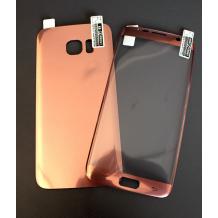 Удароустойчив извит скрийн протектор 360° / 3D Full Cover / за Samsung Galaxy S7 Edge - лице и гръб / Rose Gold