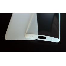 Удароустойчив извит скрийн протектор 360° / 3D Full Cover / за Samsung Galaxy S7 Edge - лице и гръб / бял