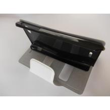 Кожен калъф Flip тефтер със стойка за Sony Xperia J ST26i - бял