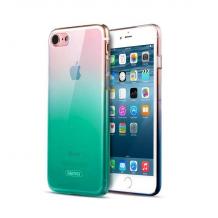 Оригинален гръб REMAX Yinsai Series за Apple iPhone 7 - преливащ / зелено