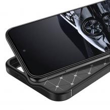 Луксозен силиконов калъф / кейс / TPU Auto Focus за Samsung Galaxy S25 Edge - черен / Carbon