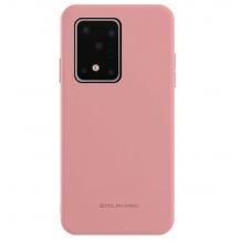 Силиконов калъф / гръб / TPU MOLAN CANO Jelly Case за Samsung Galaxy Note 10 Lite / A81 - розов / мат