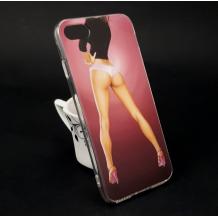 Силиконов калъф / гръб / TPU за Apple iPhone 6 / iPhone 6S - момиче с дълги крака