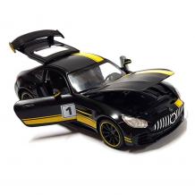 Метална кола с отварящи се врати капаци светлини и звуци Mercedes AMG GTR 1:32