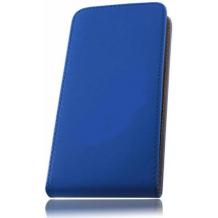 Кожен калъф Flip тефтер Flexi със силиконов гръб за Sony Xperia XA - син