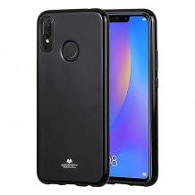 Луксозен силиконов калъф / гръб / TPU Mercury GOOSPERY Jelly Case за Xiaomi RedMi 6 Pro / Xiaomi Mi A2 Lite - черен