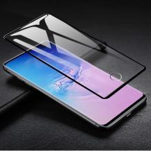 Оригинален извит стъклен протектор FULL GLUE за Samsung Galaxy S10 Plus / Извит стъклен скрийн протектор с лепило по цялата повърхност за Samsung Galaxy S10 Plus - черен
