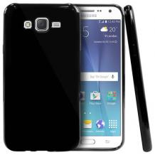 Силиконов калъф / гръб / TPU за Samsung Galaxy J5 J500 - черен / гланц