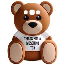 Силиконов калъф / гръб / TPU 3D за Samsung Galaxy S3 I9300 / S3 Neo I9301 - Teddy Bear / This Is Not A Love Me Toy / бял
