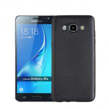 Силиконов калъф / гръб / TPU за Samsung Galaxy J3 / J3 2016 J320 - черен / Carbon