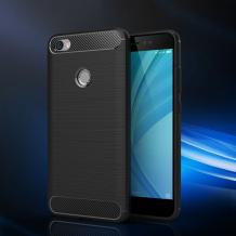 Силиконов калъф / гръб / TPU за Xiaomi RedMi Note 5A - черен / Carbon