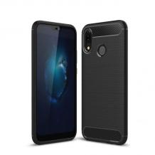 Силиконов калъф / гръб / TPU за Huawei P20 Lite - черен / carbon