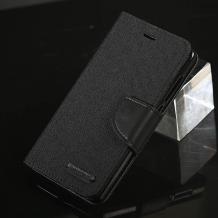 Луксозен кожен калъф Flip тефтер със стойка MERCURY Fancy Diary за Samsung Galaxy A3 2017 A320 - черен