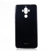 Луксозен силиконов калъф / гръб / TPU Roar LA-LA Glaze Series за Huawei Mate 10 Pro - черен / брокат