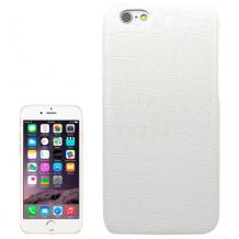 Твърд гръб за за Apple iPhone 6 Plus / iPhone 6S Plus - бял / Croco кожа