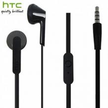 Оригинални стерео слушалки / handsfree / за HTC 10 - черни
