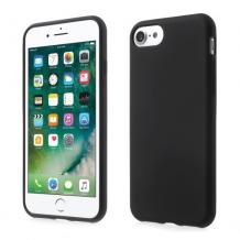 Ултра тънък силиконов калъф / гръб / TPU Ultra Thin за Apple iPhone 7 - черен / мат