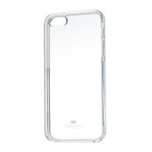 Луксозен силиконов калъф / гръб / TPU Mercury GOOSPERY Jelly Case за Apple iPhone 6 / iPhone 6S - прозрачен