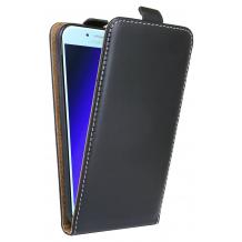 Кожен калъф Flip тефтер Flexi със силиконов гръб за Samsung Galaxy J3 2017 J330 - черен