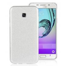 Силиконов калъф / гръб / TPU за Samsung Galaxy J3 2017 J330 - сребрист / брока