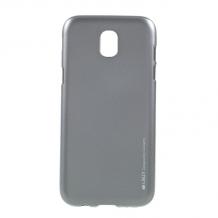 Силиконов калъф / гръб / TPU MERCURY i-Jelly Case Metallic Finish за Samsung Galaxy J7 2017 J730 - сив
