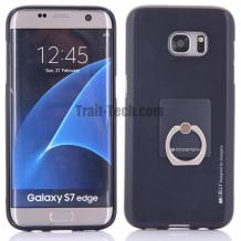 Силиконов калъф / гръб / TPU MERCURY i-Jelly Case  със стойка за Samsung Galaxy S7 Edge G935 - черен