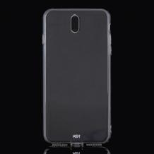 Луксозен силиконов калъф / гръб / TPU KST Touch series за Samsung Galaxy J7 2017 J730 - прозрачен