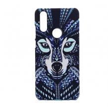 Силиконов калъф / гръб / TPU LUXO за Huawei P20 Lite - син вълк