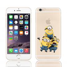 Твърд гръб / капак за Apple iPhone 6 / iPhone 6S - прозрачен / Миниьоните / Minions