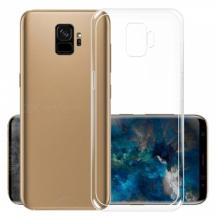 Луксозен силиконов калъф / гръб / TPU Oucase Ultra Slim Series за Samsung Galaxy S9 G960 - прозрачен