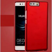 Ултра тънък силиконов калъф / гръб / TPU Ultra Thin за Huawei P10 - червен / мат