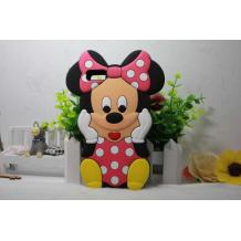 Силиконов калъф / гръб / TPU 3D за Huawei P9 Lite - розов / Minnie mouse