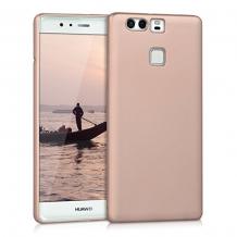 Ултра тънък силиконов калъф / гръб / TPU Ultra Thin за Huawei P9 Lite - Rose Gold / мат