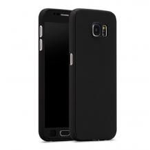 Твърд гръб Magic Skin 360° FULL за Samsung Galaxy S6 Edge G925 - черен