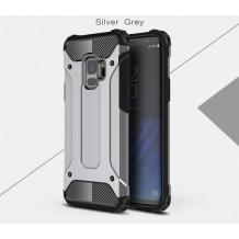 Силиконов гръб TPU Spigen Hybrid с твърда част за Samsung Galaxy S9 G960 - сребрист